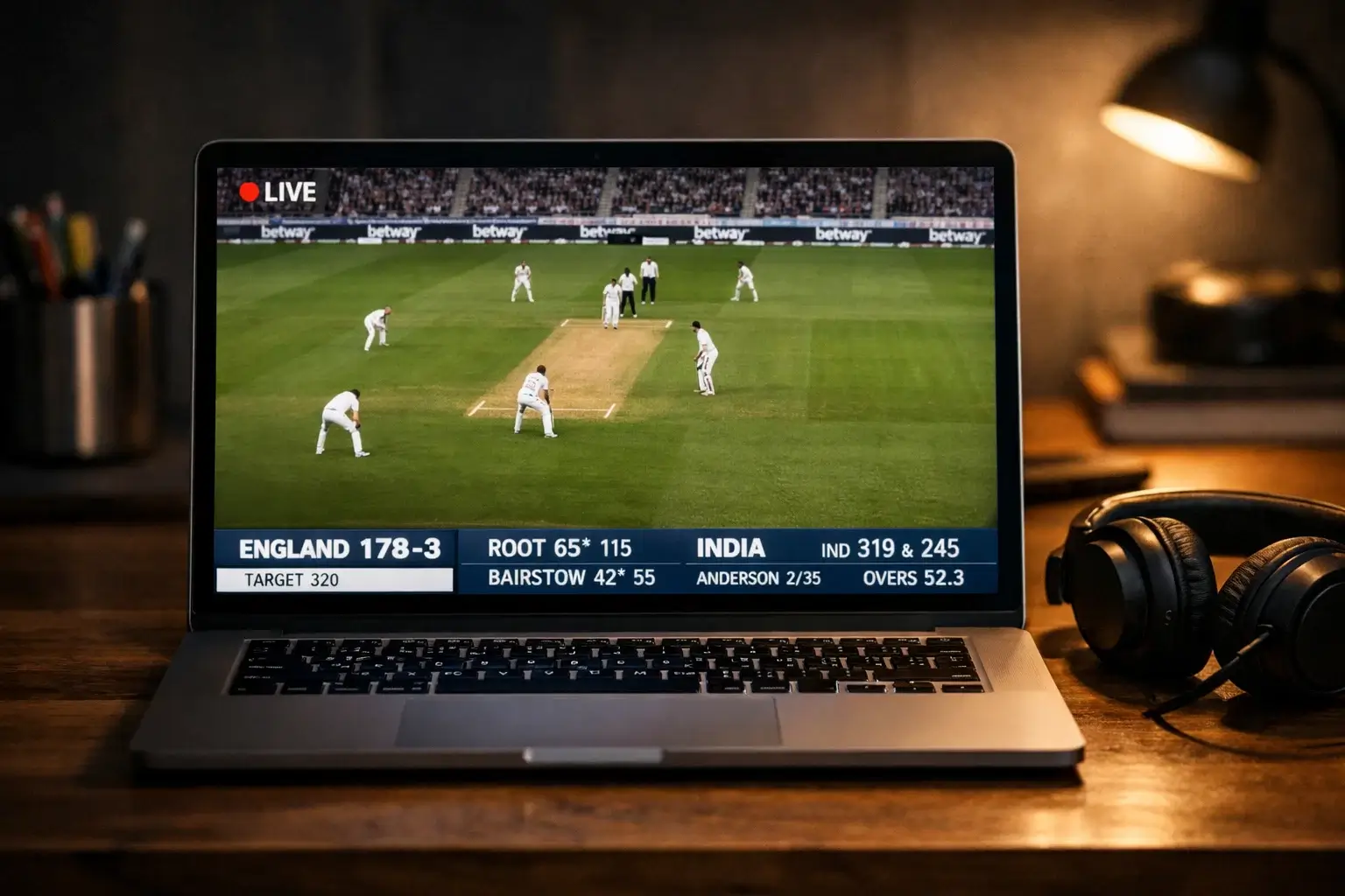 Cricket live streaming bij bookmakers